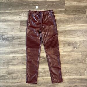 Easel faux leather pants